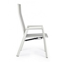 Sedia c-br reclinabile da giardino Steven Lunar 59x72x112h cm