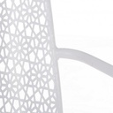 Sedia con braccioli da esterno Jodie bianco