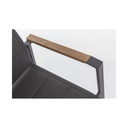 Sedia da esterno antracite in alluminio kubik