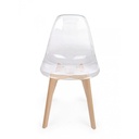 Sedia da pranzo in policarbonato Trasparente EASY 52x47x h82 cm