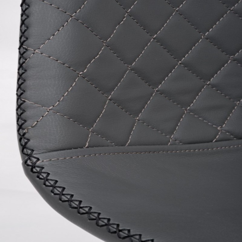 Sedia da pranzo in similpelle Grigio Scuro AMANDA 45x54x h87 cm