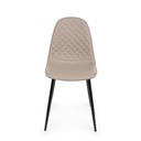 Sedia da pranzo in similpelle Tortora AMANDA 45x54x h87 cm