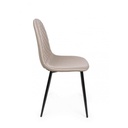 Sedia da pranzo in similpelle Tortora AMANDA 45x54x h87 cm