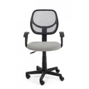 Sedia da ufficio grigia con ruote altezza regolabile