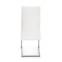 Sedia design  in ecopelle Bianco THELMA 44x58x h104 cm
