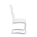Sedia design  in ecopelle Bianco THELMA 44x58x h104 cm