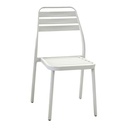 Sedia esterno alluminio las vegas bianca cm 49x 58 x h45/88