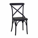 Sedia esterno plastica cross nero cm39x43 x h45,5/89,5