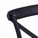 Sedia esterno plastica cross nero cm39x43 x h45,5/89,5