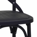 Sedia esterno plastica cross nero cm39x43 x h45,5/89,5