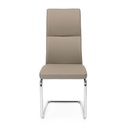 Sedia in ecopelle Tortora THELMA 44x58x h104 cm