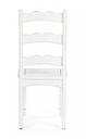 Sedia Colette in legno stile rustico bianco shabby