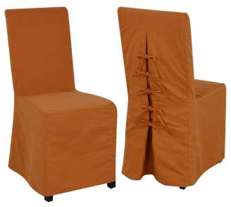 Sedia in tessuto arancio  cm. 47 x 57 h 100