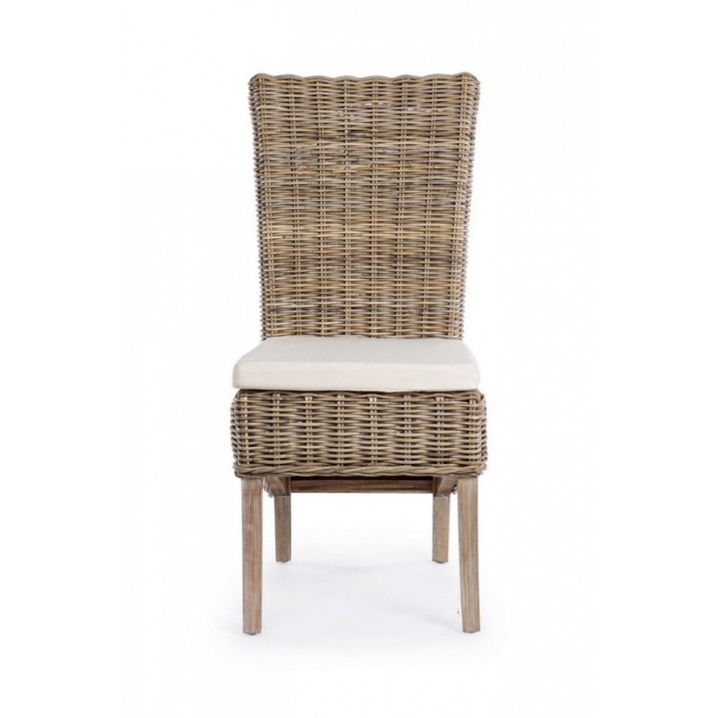 Sedia per esterno in Mogano Luzia 48x59x h104 cm