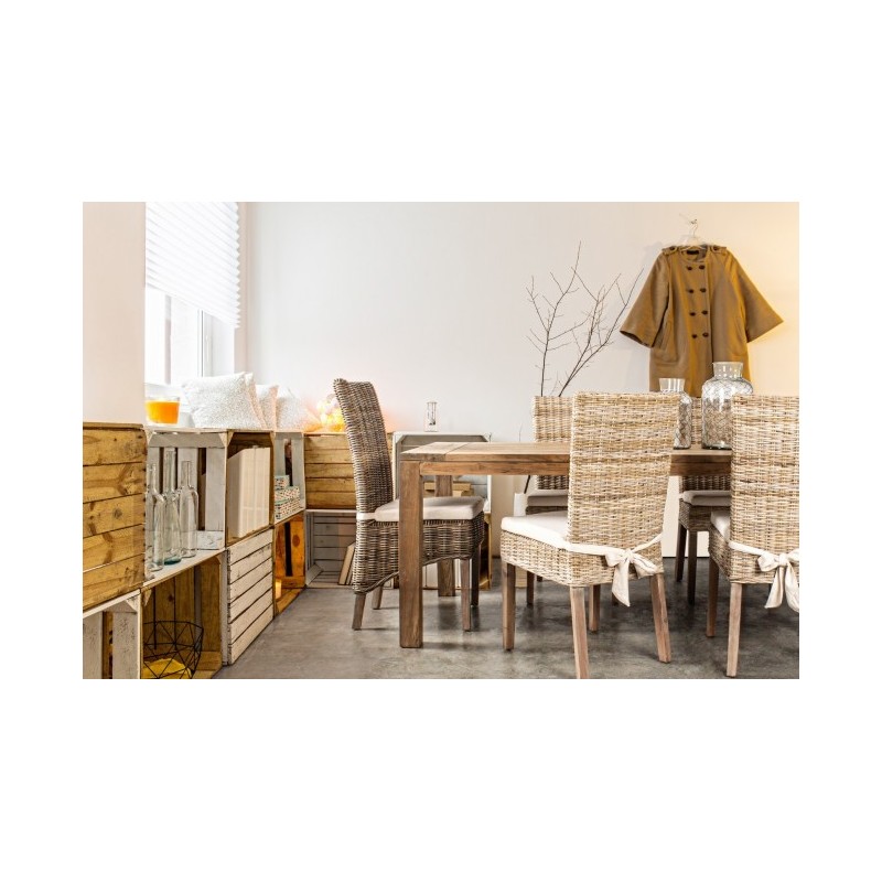 Sedia per esterno in Mogano Luzia 48x59x h104 cm