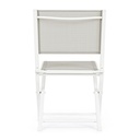 Sedia pieghevole Hilde bianca  da esterno