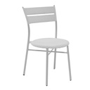 Sedia polyrattan giardino bianca cm 45 x 56 x h86