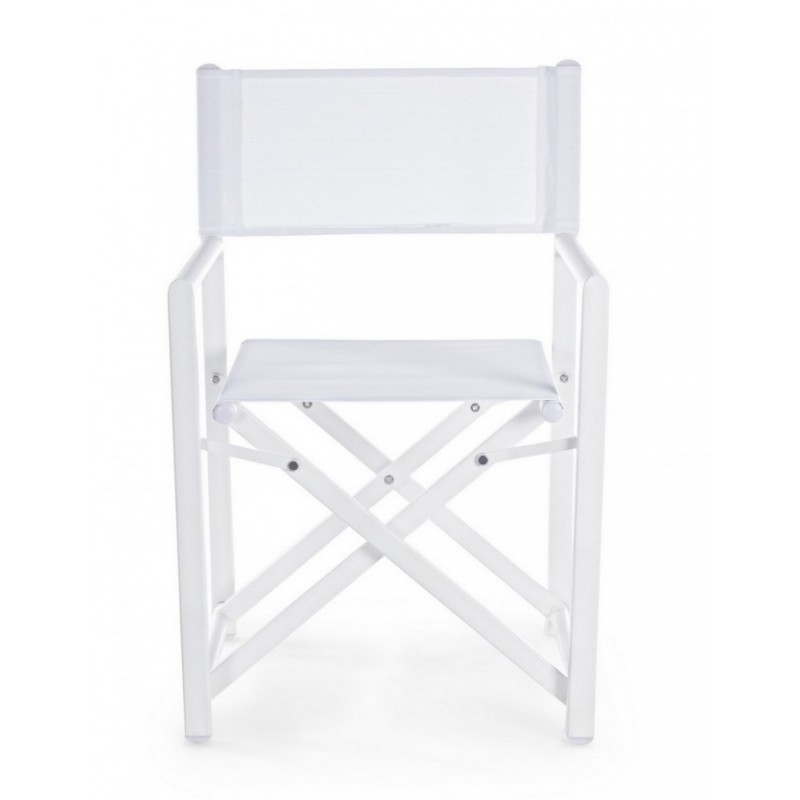 Sedia regista bianco taylor Bizzotto giardino casa pieghevole