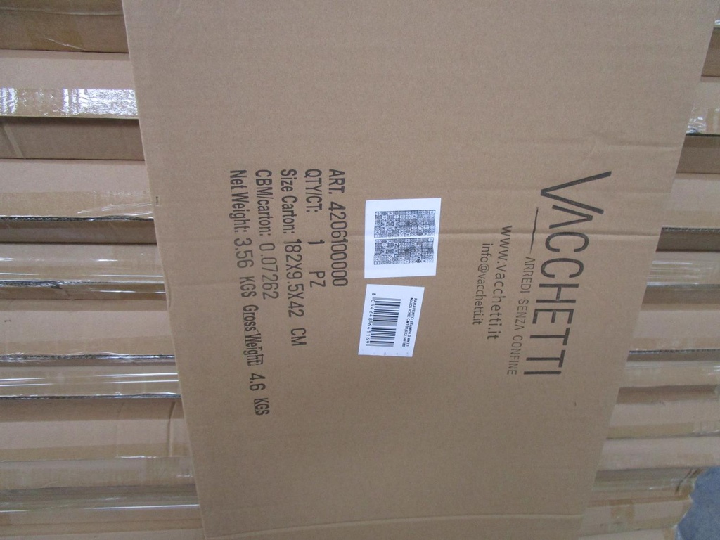 Angelo tessuto bianco oro cm20x10h52