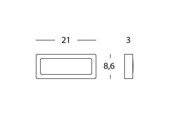 Segna Passo 5W Led 4000K  linea trend  alluminio