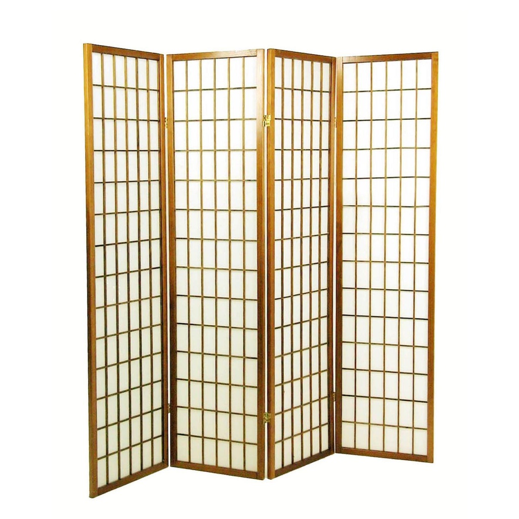 Separe paravento in carta di riso naturale cm 180  x 180 h