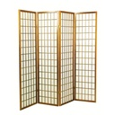 Separe paravento in carta di riso naturale cm 180  x 180 h