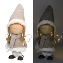 Angelo tessuto crema con led cm 16x13h52