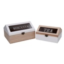 Set 2 scatola cucina lg-2325 cm 22x17,5H13