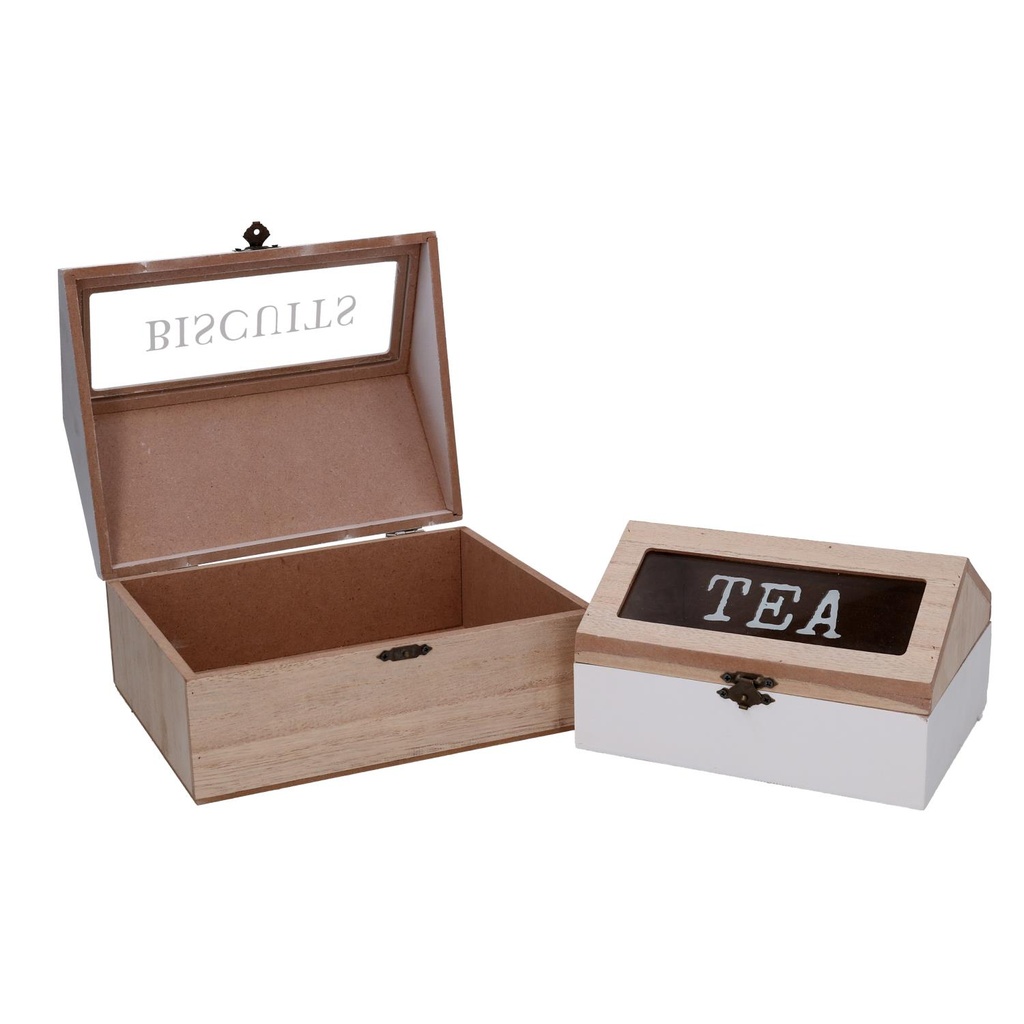 Set 2 scatola cucina lg-2325 cm 22x17,5H13