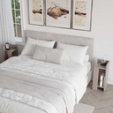 Set 2 tavolini comodini Elos colore light mocha 25x25x60 cm