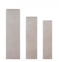 Set 3 colonne quadrate arredo giardino tortora Melange