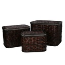 Set of 3 wine boxes noce sv-0121 cm36x26h26