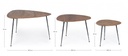 Set 3 tavolino boscage in legno stile industriale