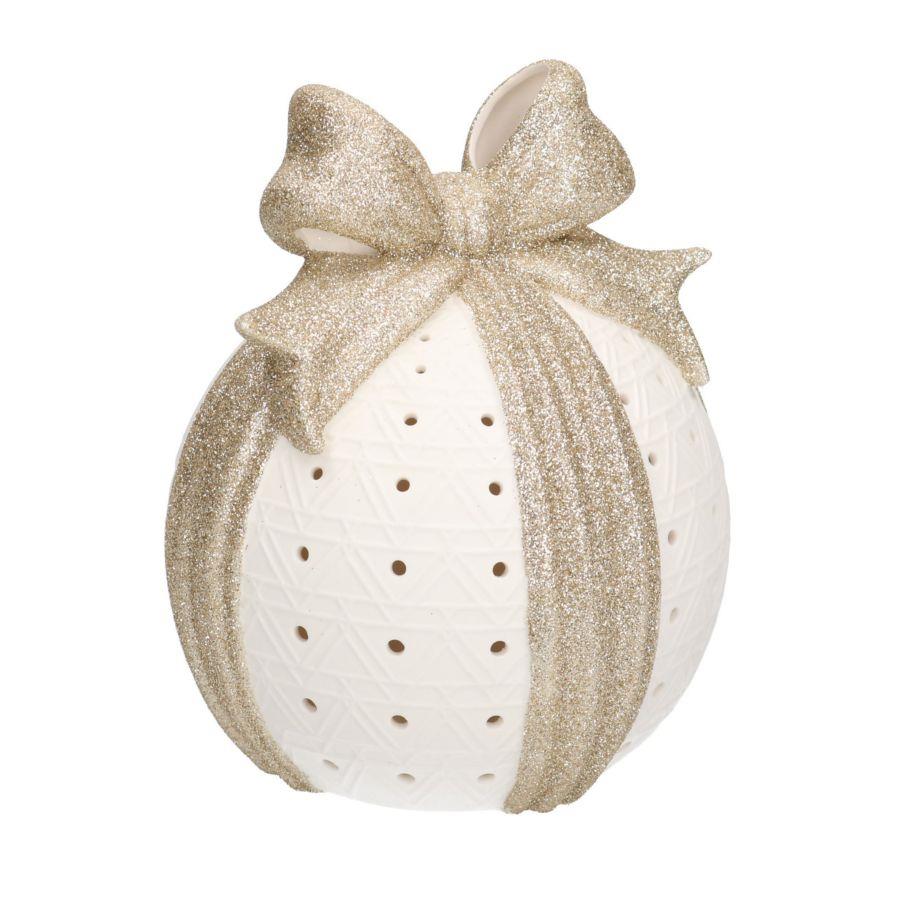 Angelo tessuto oro seduto cm24x13h70