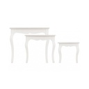 Set classico 3 Tavolini Clorine in legno