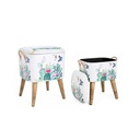 Set due sgabelli con contenitore Forestis bizzotto