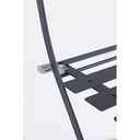 Set giardino Bistrot antracite bizzotto tavolo sedie
