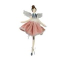 Angel in pink fabric cm13x5h29