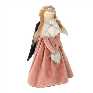 Pink fabric angel cm16x7h23