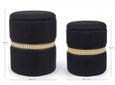 Set2 Pouf Contenitore Karina Nero