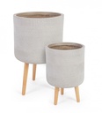 Set2 Vaso Rigo To Treppiede Beige