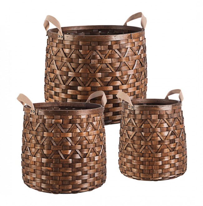 Set3 Cesta 2M Lisette To Marrone