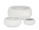 Set3 P.Vaso Ribbed Bomb Bianco Basso