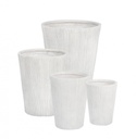 Set4 P.Vaso Ribbed Svas Bianco