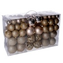 Plastic ball pack of 100 champagne pieces cmø4,6,8