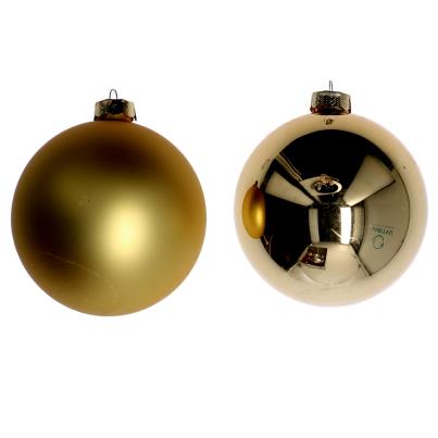 Glass sphere cmø10 pack of 4pcs gold
