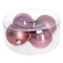 Pink glass sphere cmø10 pack of 4pcs