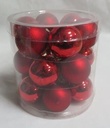 Glass sphere cmø10 pack of 4pcs red