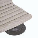 Sgabello bar Connor grigio chiaro in ecopelle vintage