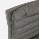 Sgabello bar Connor grigio scuro in ecopelle vintage